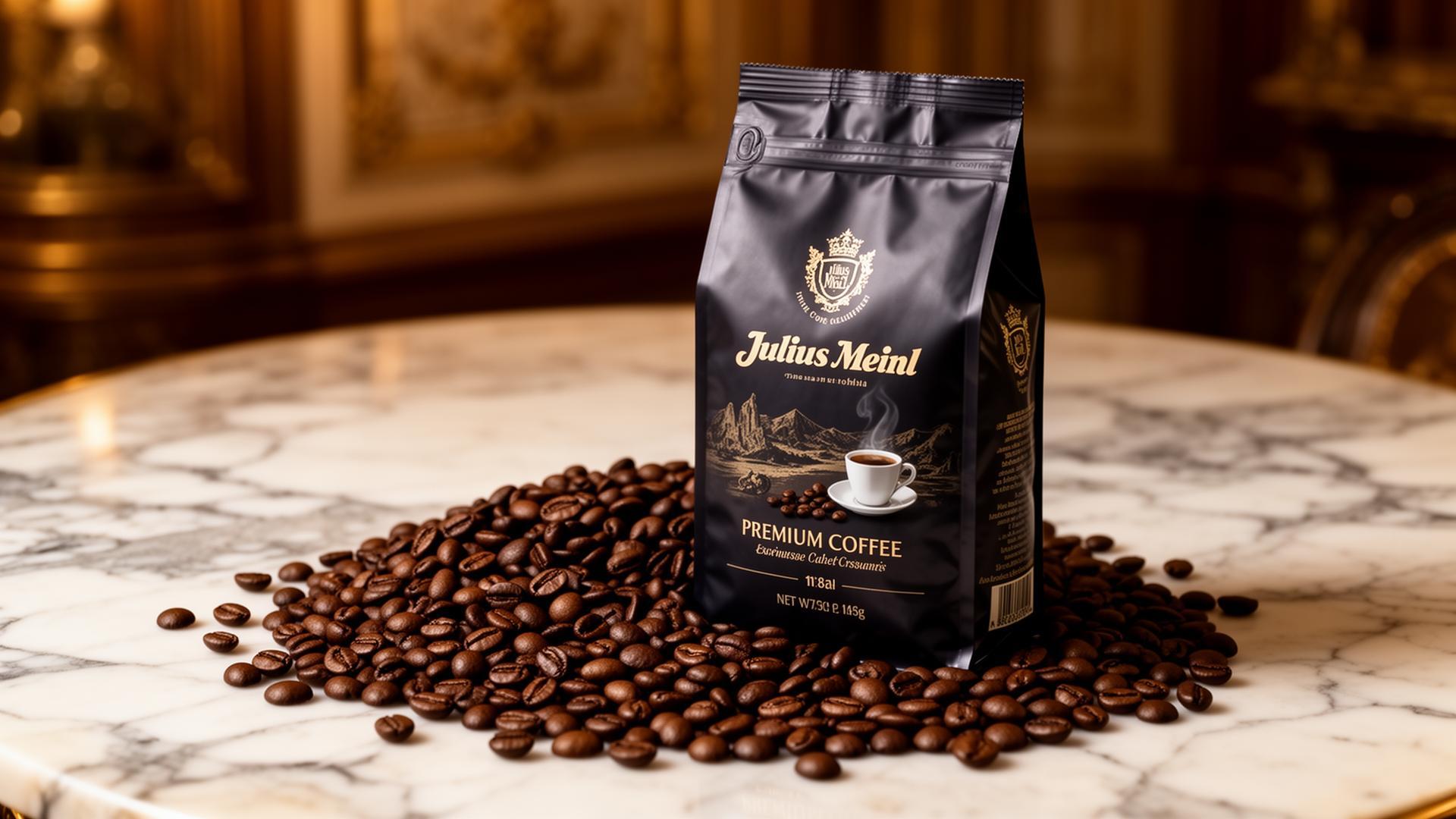 Kawa Julius Meinl premium - ziarna i opakowanie