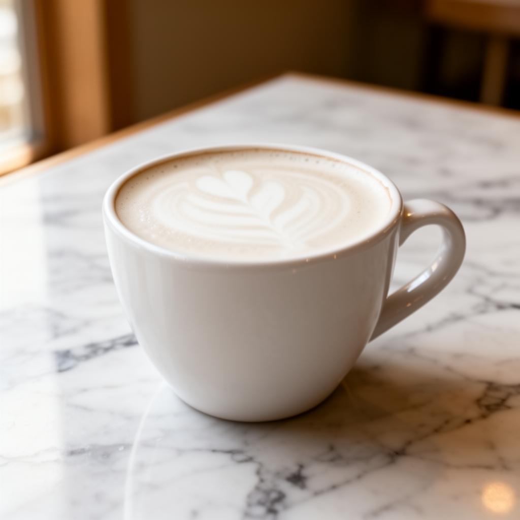 Flat white z latte art
