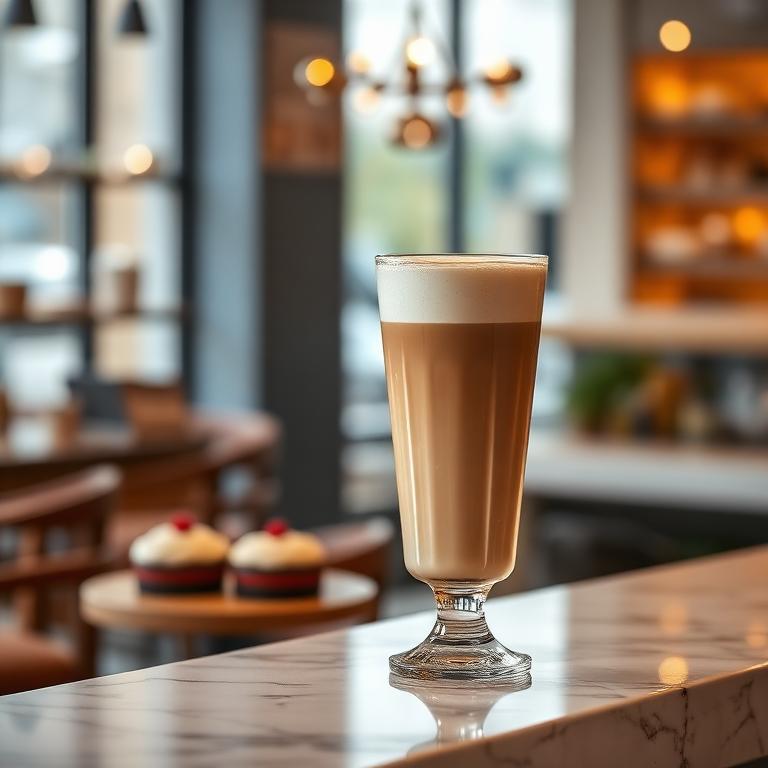 Latte w ceramicznej filiżance